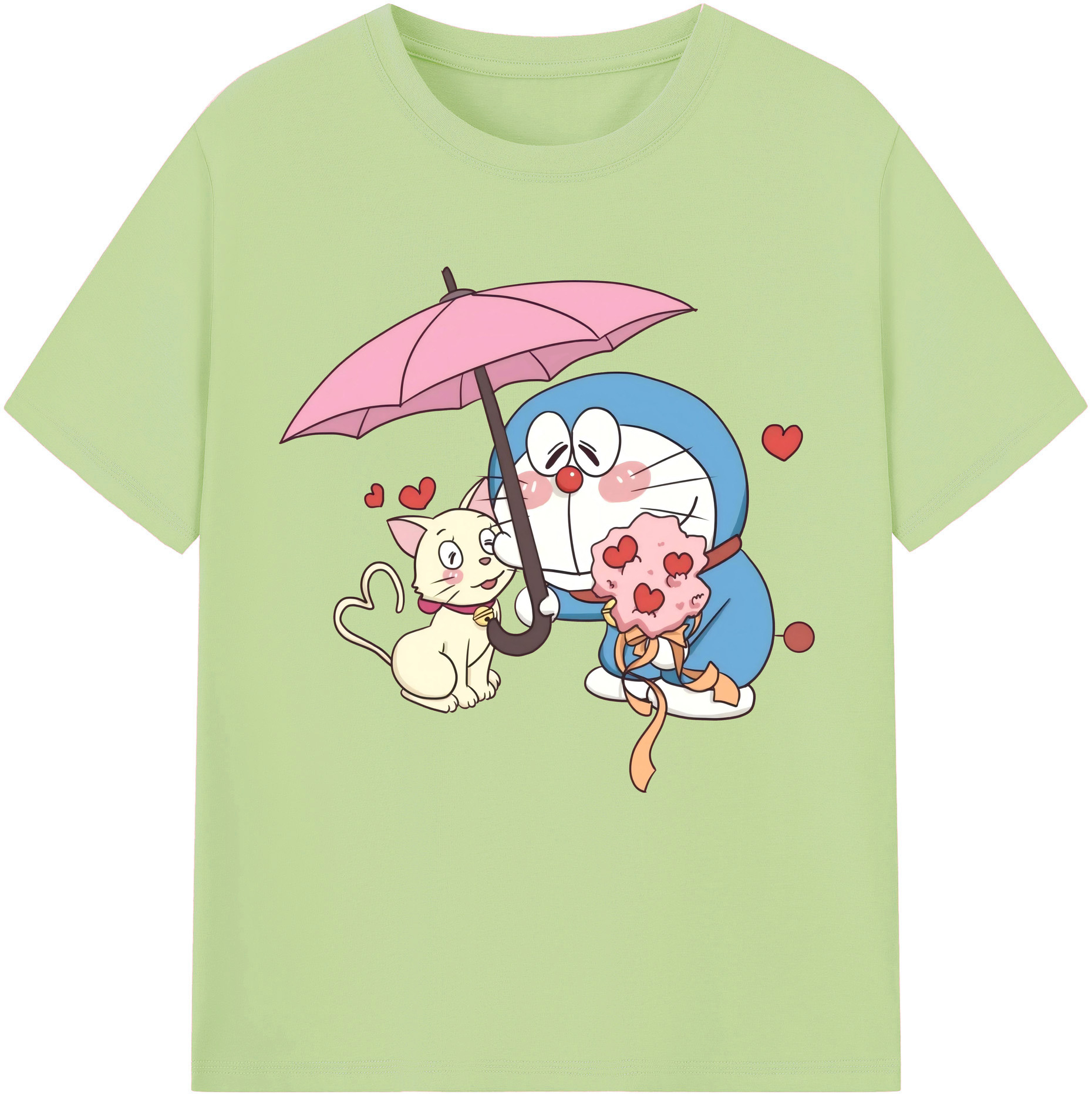 （画像用） ドラえもん Doraemon 綿100％半袖Tシャツ（フロントプリント）